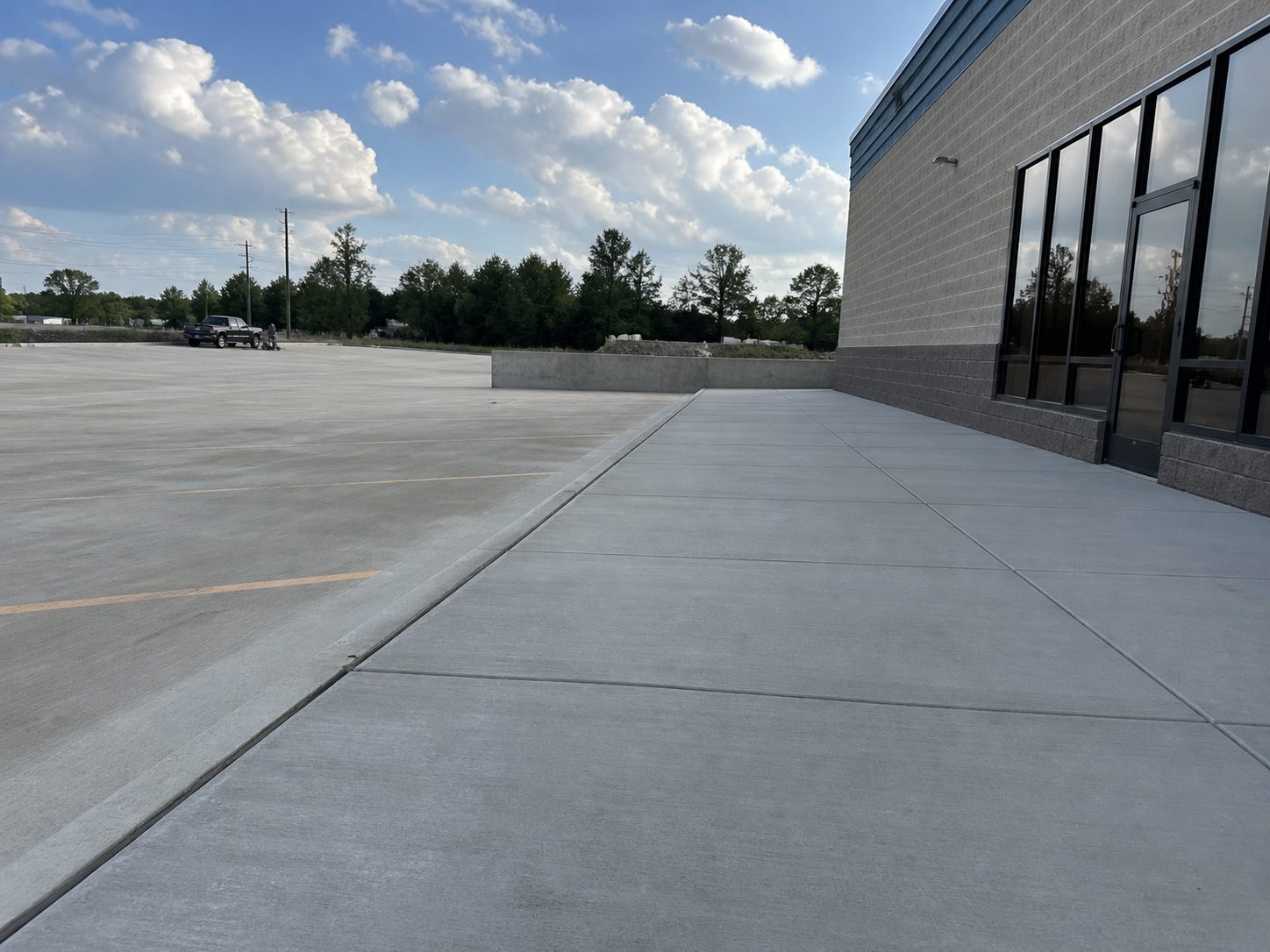 Concrete base preparation for a residential driveway in Lee's Summit, MO